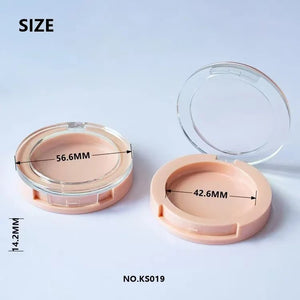 Classic Round Cosmetic Compact | Custom ABS Powder Case - Compacts & Palettes