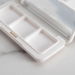 Square 3 - Pan Makeup Compact | Custom White ABS Trio Palette - Compacts & Palettes