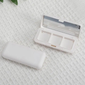 Square 3 - Pan Makeup Compact | Custom White ABS Trio Palette - Compacts & Palettes