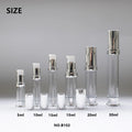 b102-shiny-silver-electroplated-airless-pump-bottle-wholesale